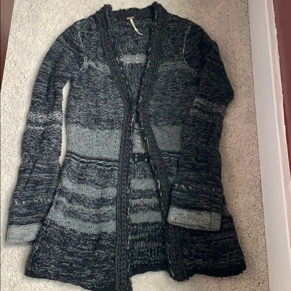 Free People cardigan sweater Gray